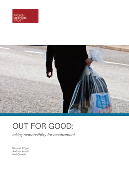 OUT for GOOD: Taking Responsibility for Resettlement