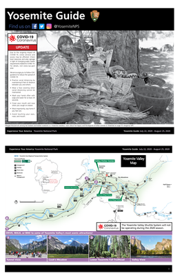 Yosemite Guide Yosemite Guide July 22, 2020 - August 25, 2020 @Yosemitenps