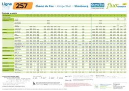 Fiche Horaire Ligne