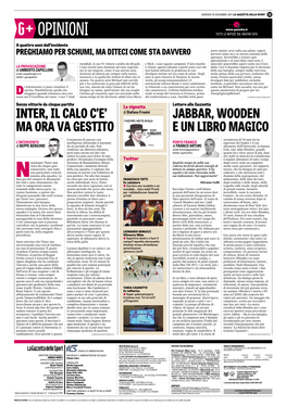 Gazzetta Dello Sport, 29/12/2017, Franco Arturi