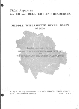 Middle Willamette River Basin Oregon