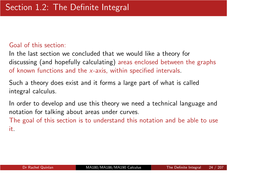 The Definite Integral