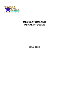 Medication and Penalty Guide