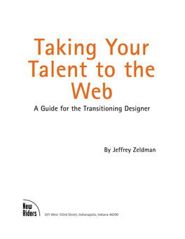 Taking Your Talent to the Web (PDF)