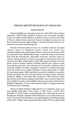 Osmanli Beyl~G~'N~N Kurucusu Osman Beg