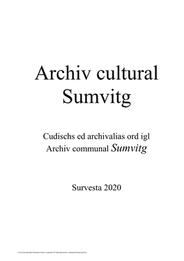 Archiv Communal Sumvitg