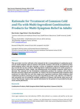 Rationale for Treatment of Common Cold and Flu with Multi-Ingredient Combination Products for Multi-Symptom Relief in Adults