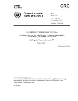 Convention on the Rights of the Child