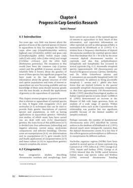 Chapter 4 Progress in Carp Genetics Research David J