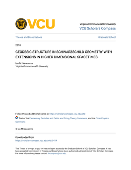 Geodesic Structure in Schwarzschild Geometry with Extensions in Higher Dimensional Spacetimes