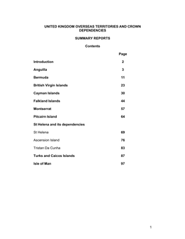 United Kingdom Overseas Territories and Crown Dependencies