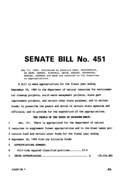 1989 Senate Introduced Bill