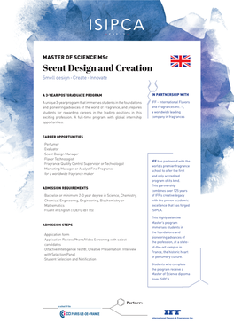 Scent Design and Creation Smell Design - Create - Innovate