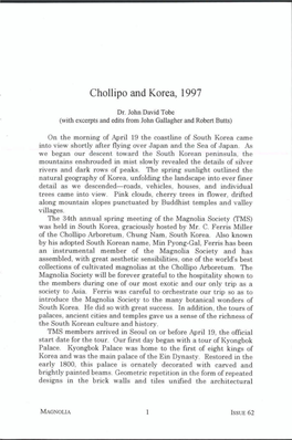 Chollipo and Korea, 1997