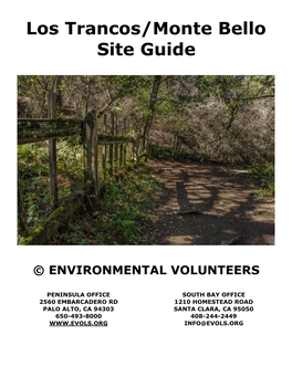 Los Trancos/Monte Bello Site Guide