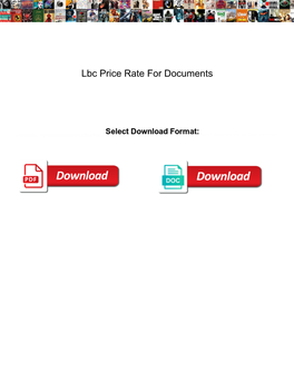 Lbc Price Rate for Documents