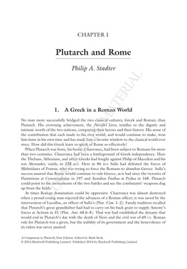 Plutarch and Rome