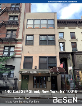 140 East 27Th Street, New York, NY 10016