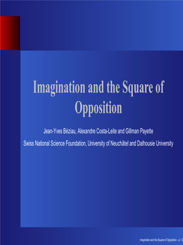 Imagination and the Square of Opposition