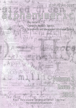 Alphanumerıc Journal