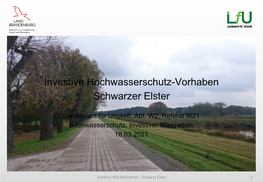 Investive Hochwasserschutzvorhaben Schwarze Elster