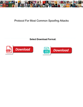 Protocol for Most Common Spoofing Attacks