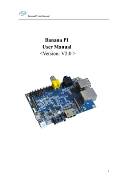 Banana PI U Ser Manual