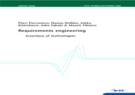 Requirements Engineering