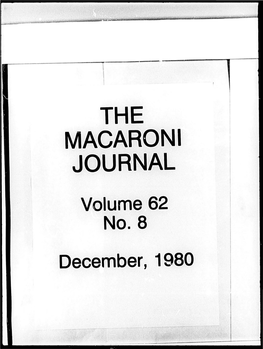 The Macaroni Journal