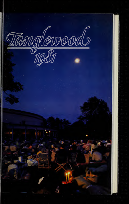 Boston Symphony Orchestra Concert Programs, Summer, 1981
