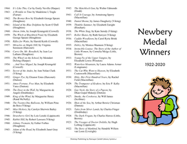 Newbery Medal Winners