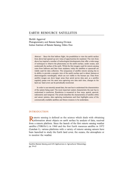 Earth Resource Satellites