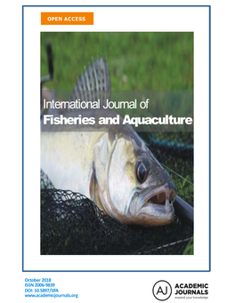 International Journal of Fisheries and Aquaculture