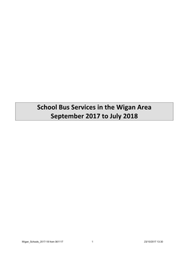 School Bus Services in the Trafford Area