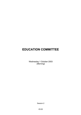 Education Committee