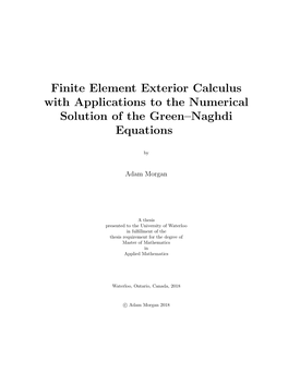 Finite Element Exterior Calculus with Applications to the Numerical Solution of the Green–Naghdi Equations