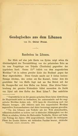 Jahreshefte Des Vereins F©R Vaterl©Þndische Naturkunde in W©Rttemberg