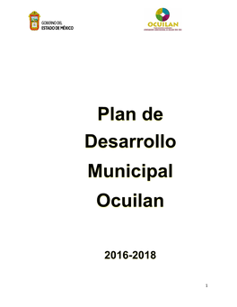 Plan De Desarrollo Municipal Ocuilan