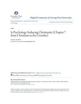 Is Psychology Seducing Christianity (Chapter 7 from Christians in the Crossfire) Mark R