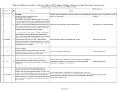 4.4 9 Responses to Queries Received from Prospective Bidders on RFP