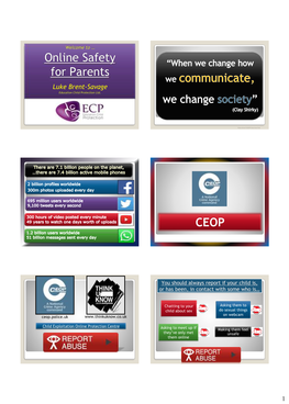 Online Safety for Parents CEOP