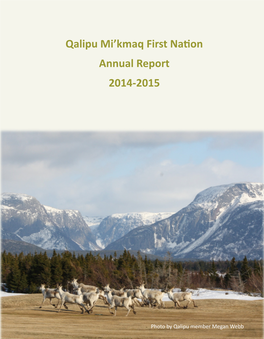 Qalipu Mi'kmaq First Nation Annual Report 2014-2015
