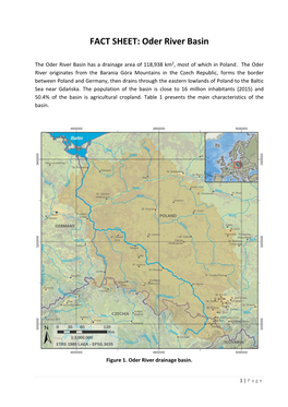 FACT SHEET: Oder River Basin