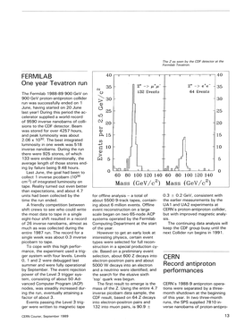 FERMILAB One Year Tevatron Run CERN Record Antiproton