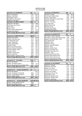 Easton College Bus Timetable