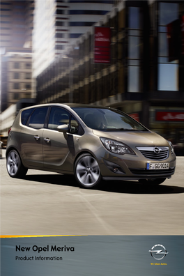 New Opel Meriva Product Information