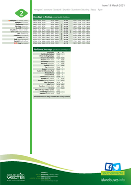 PDF Timetable 2