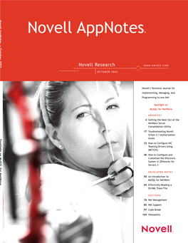 Novell Appnotes October 2002