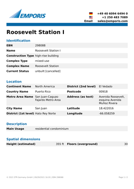 Roosevelt Station I