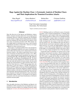 Rage Against the Machine Clear: a Systematic Analysis of Machine Clears and Their Implications for Transient Execution Attacks